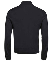 Tee Jays Knitted Full Zip Sweater T6012 - T6012 Black Back