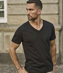 Tee Jays V Neck Sof T-Shirt T8006 - T8006 Black Model