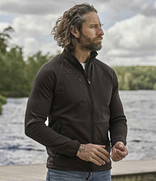 Tee Jays Stretch Fleece Jacket T9100 - T9100 Dark Grey Model
