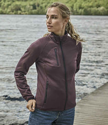 Tee Jays Ladies Stretch Fleece Jacket T9101 - T9101 Grape Model