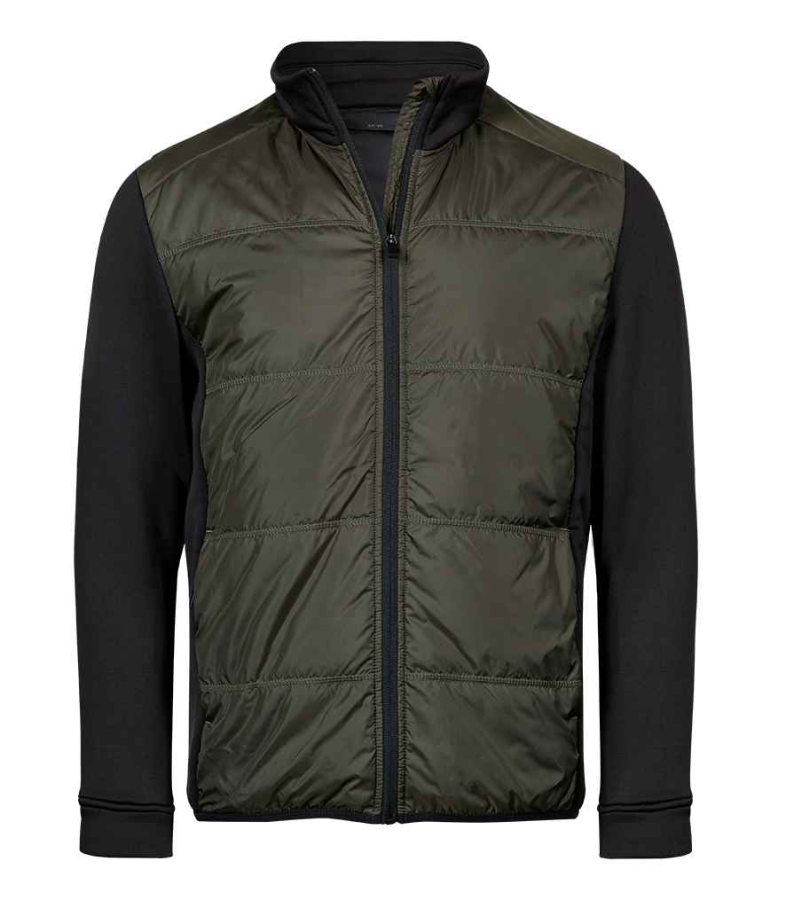 Tee Jays Hybrid-Stretch Jacket T9110 - Deep Green/Black
