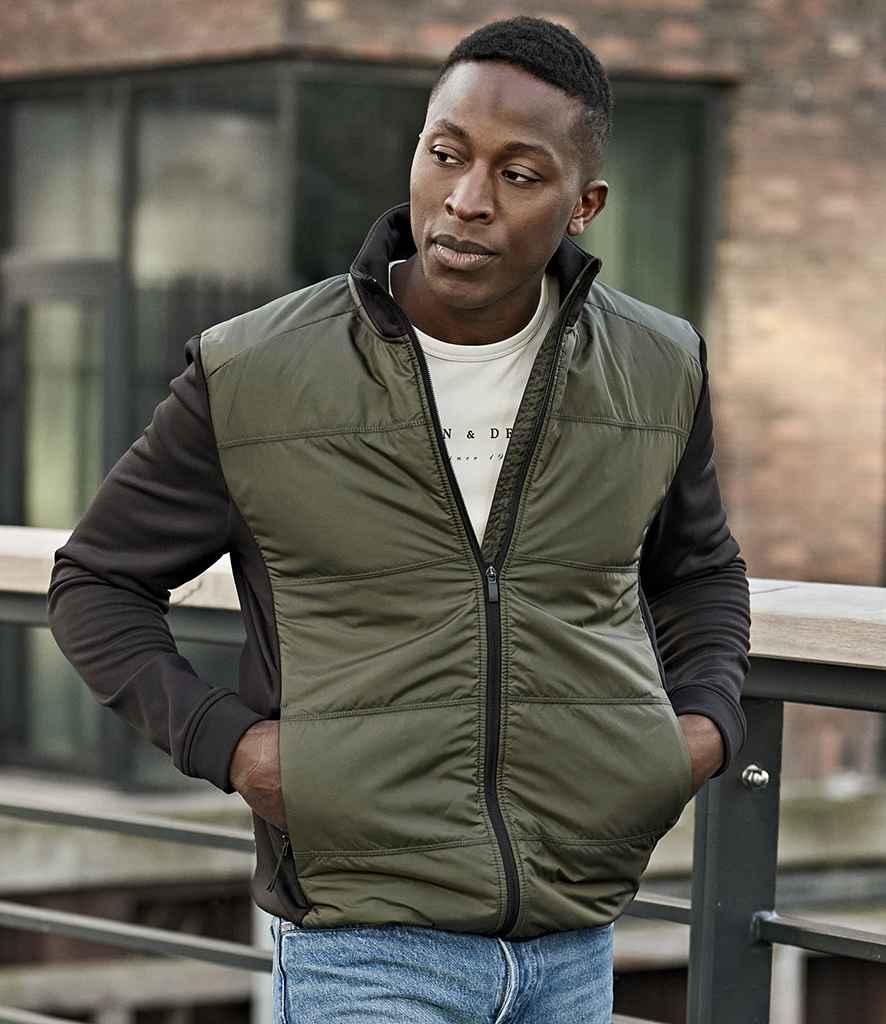 Tee Jays Hybrid-Stretch Jacket T9110 - T9110 Deep Green/Black Model