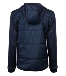 Tee Jays Ladies Hybrid-Stretch Hooded Jacket T9113 - T9113 Navy/Navy Back