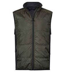 Tee Jays Hybrid-Stretch Bodywarmer T9114 - Deep Green/Black
