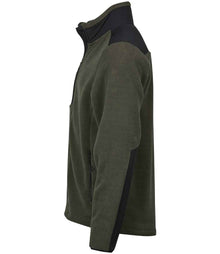 Tee Jays Mountain Fleece Jacket T9120 - T9120 Deep Green/Black Side