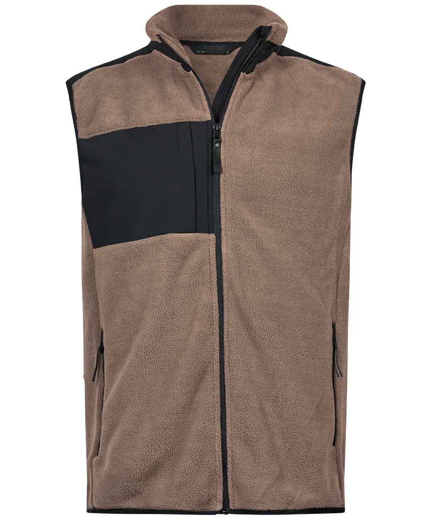 Tee Jays Mountain Fleece Bodywarmer T9122 - Clay/Black