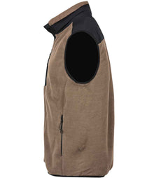 Tee Jays Mountain Fleece Bodywarmer T9122 - T9122 Clay/Black Side
