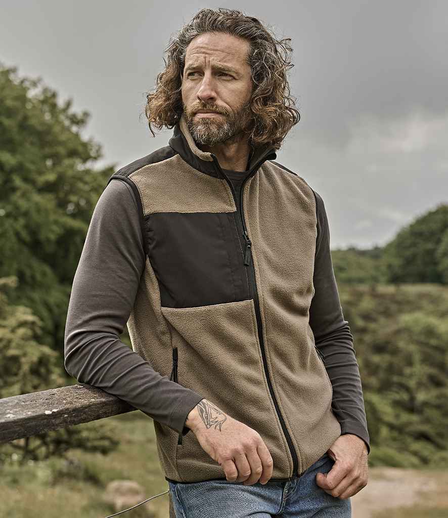 Tee Jays Mountain Fleece Bodywarmer T9122 - T9122 Clay/Black Model