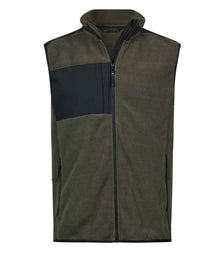 Tee Jays Mountain Fleece Bodywarmer T9122 - Deep Green/Black