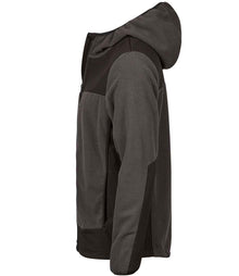 Tee Jays Mountain Hooded Fleece Jacket T9124 - T9124 Asphalt/Black Side