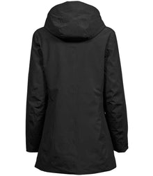 Tee Jays Ladies All Weather Parka Jacket T9609 - T9609 Black Back