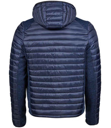 Tee Jays Crossover Hooded Padded Outdoor Jacket T9610 - T9610 Navy/Navy Melange Back