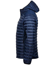 Tee Jays Crossover Hooded Padded Outdoor Jacket T9610 - T9610 Navy/Navy Melange Side
