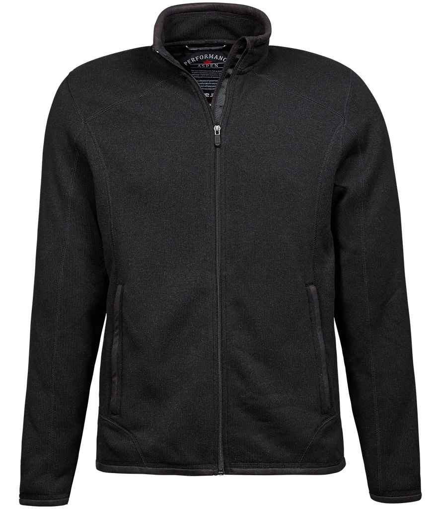 Tee Jays Knitted Outdoor Fleece Jacket T9615 - Black