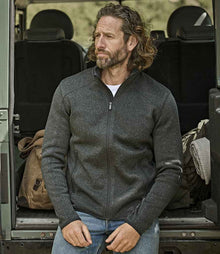 Tee Jays Knitted Outdoor Fleece Jacket T9615 - T9615 Black Model