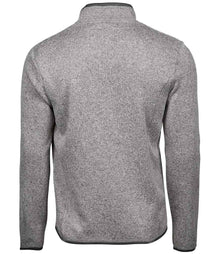 Tee Jays Knitted Outdoor Fleece Jacket T9615 - T9615 Grey Melange Back