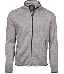 Tee Jays Knitted Outdoor Fleece Jacket T9615 - Grey Melange