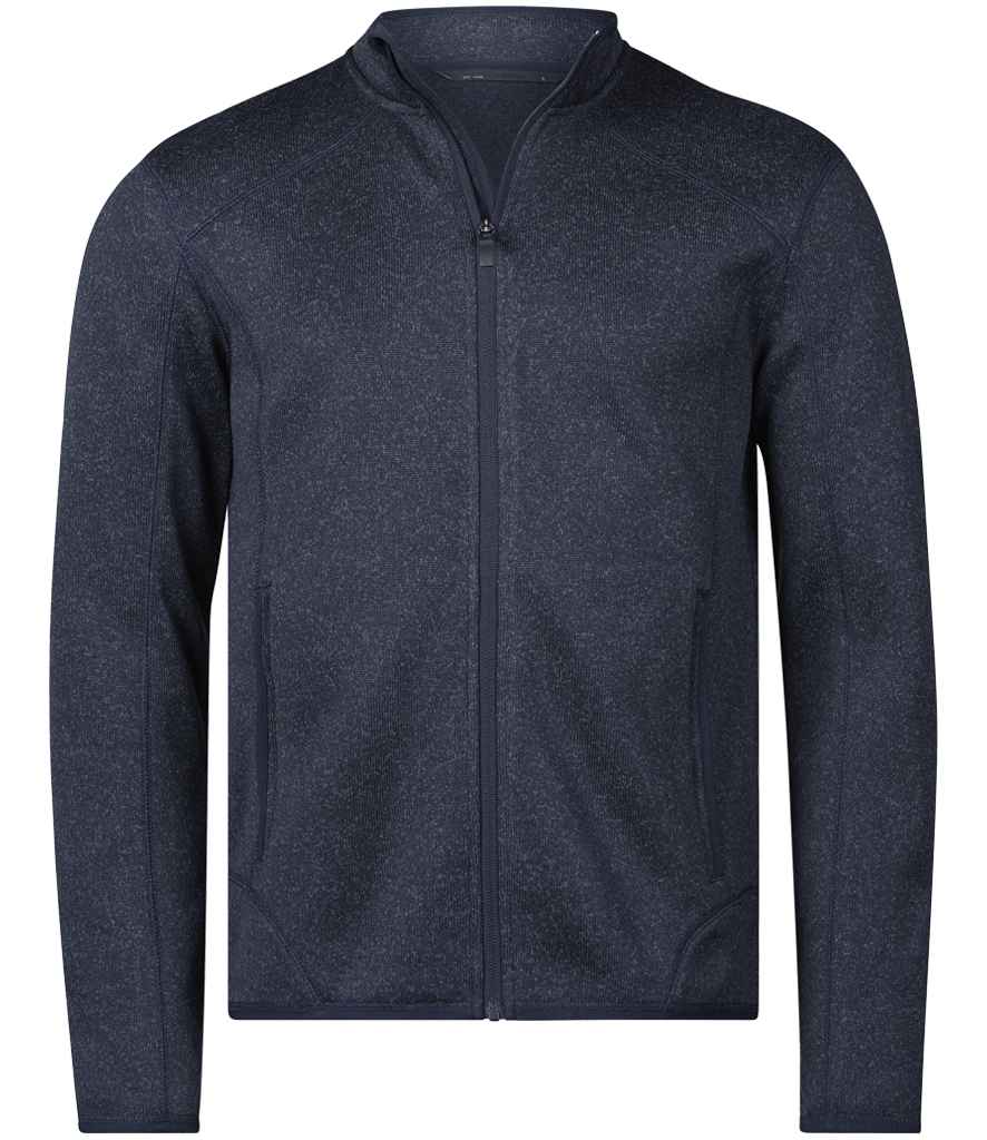 Tee Jays Knitted Outdoor Fleece Jacket T9615 - Navy Melange