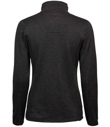Tee Jays Ladies Knitted Outdoor Fleece Jacket T9616 - T9616 Black Back