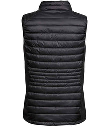 Tee Jays Ladies Crossover Padded Bodywarmer T9625 - T9625 Black/Black Back