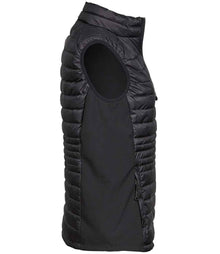 Tee Jays Ladies Crossover Padded Bodywarmer T9625 - T9625 Black/Black Side