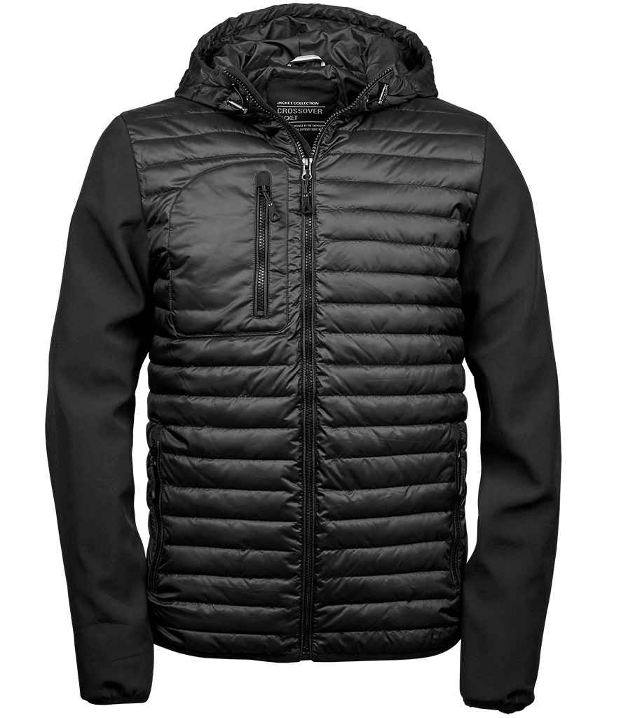 Tee Jays Crossover Hooded Jacket T9628 - Black/Black