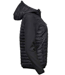 Tee Jays Ladies Crossover Hooded Jacket T9629 - T9629 Black/Black Side