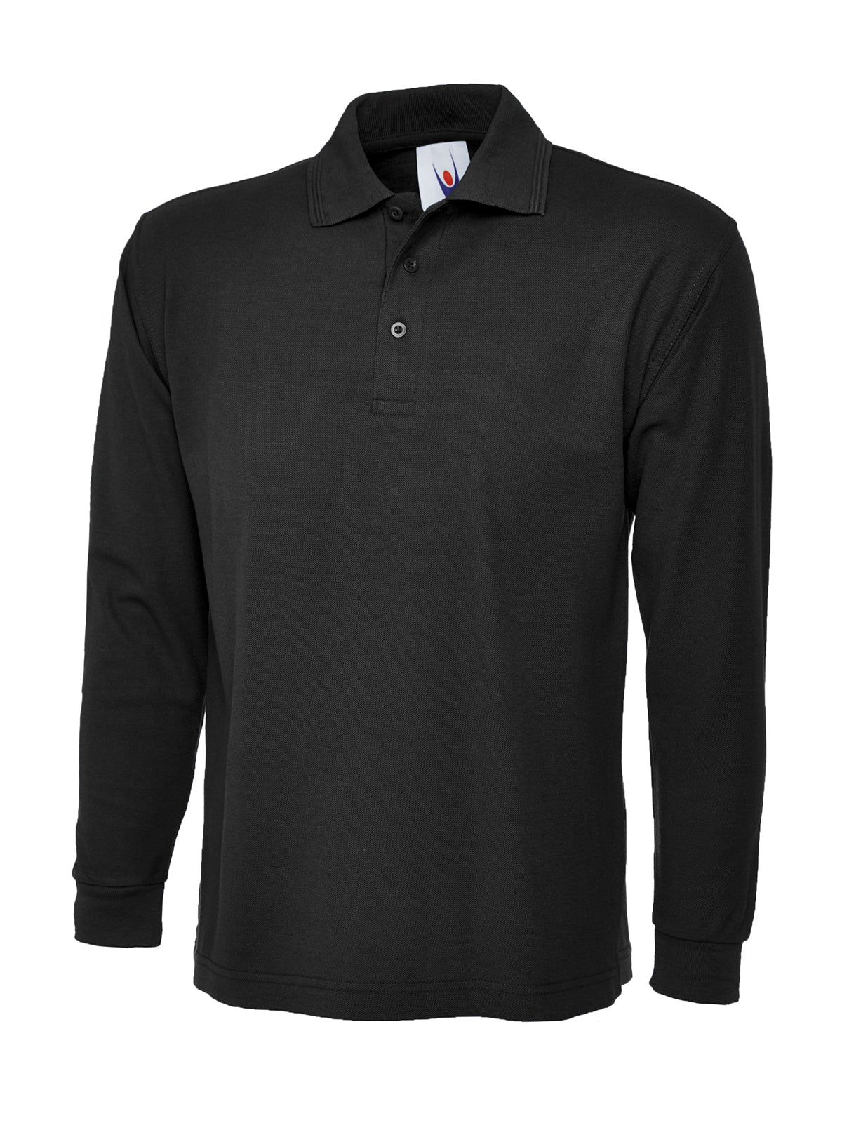 Longsleeve Poloshirt UC113 - Black