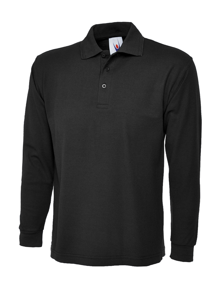 Longsleeve Poloshirt UC113 - Black