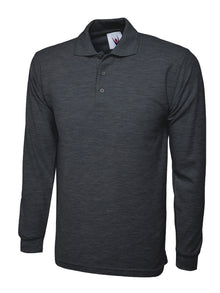 Longsleeve Poloshirt UC113 - Charcoal