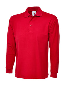 Longsleeve Poloshirt UC113 - Red