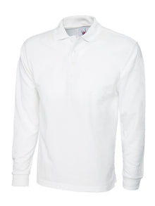 Longsleeve Poloshirt UC113 - White