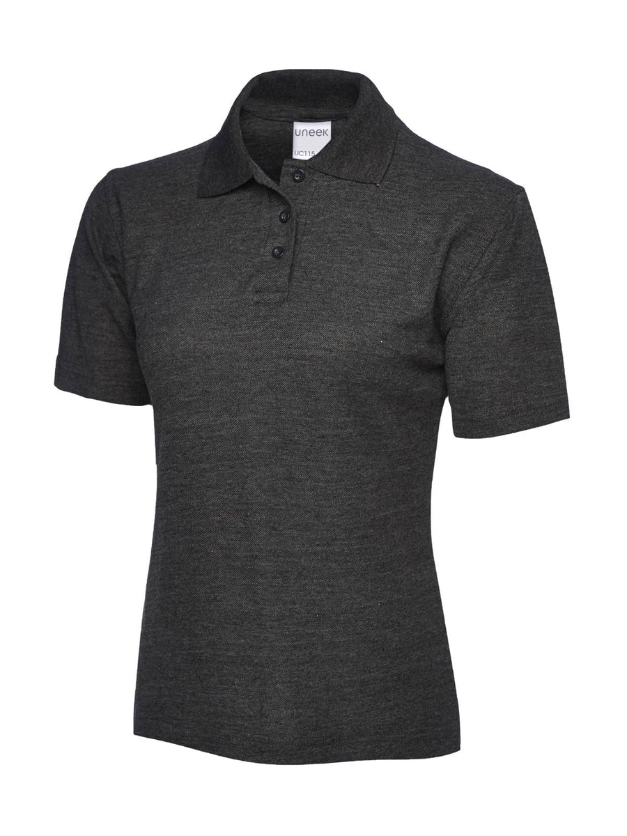 Ladies Ultra Cotton Poloshirt UC115 - Charcoal
