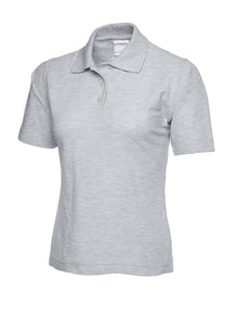 Ladies Ultra Cotton Poloshirt UC115 - Heather Grey