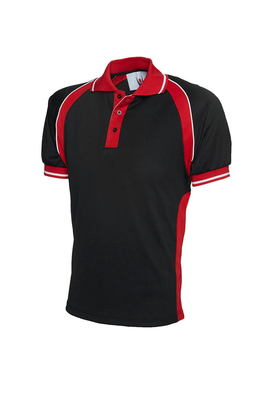Sports Poloshirt UC123 - Black/Red