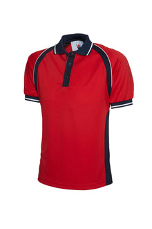 Sports Poloshirt UC123 - Red/Navy