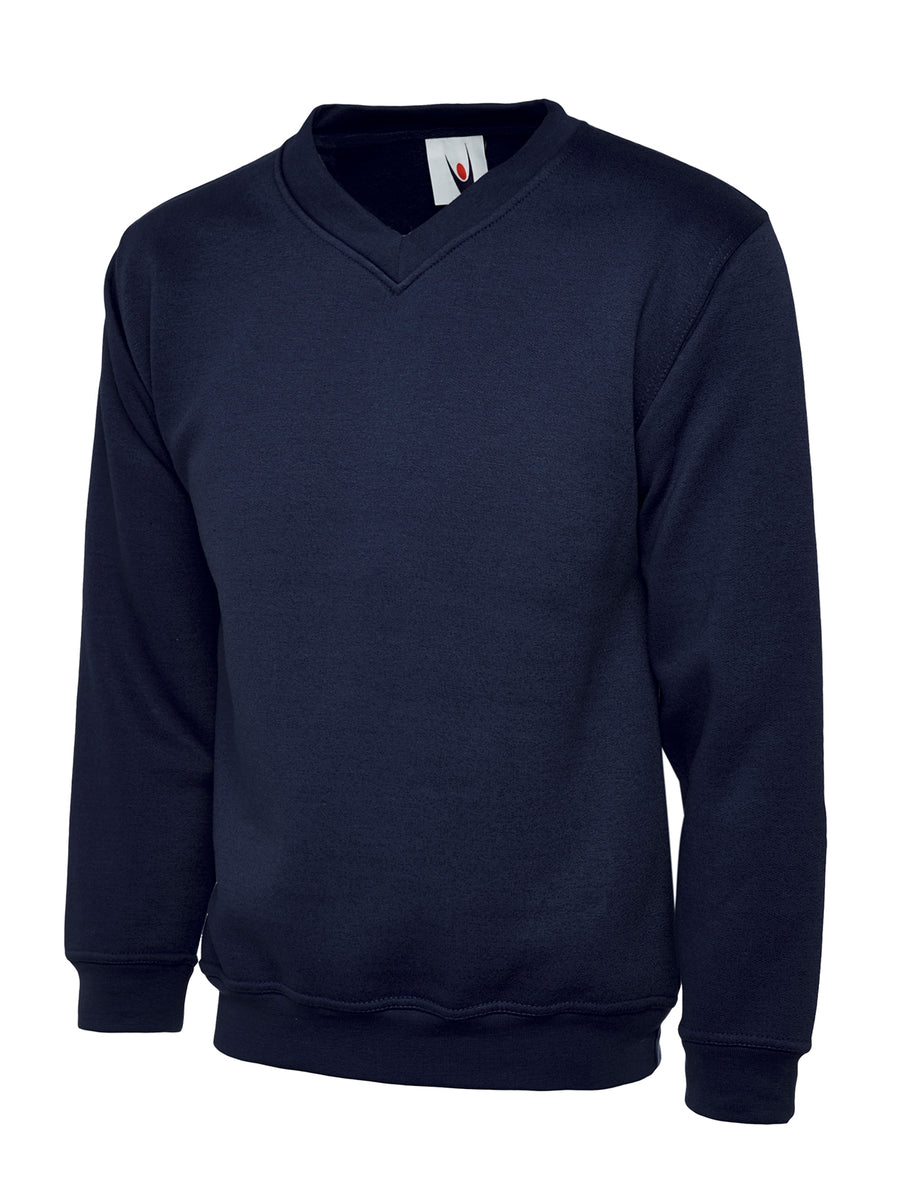 Premium V-Neck Sweatshirt UC204 - Navy