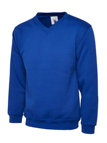 Childrens V Neck Sweatshirt UC206 - Royal