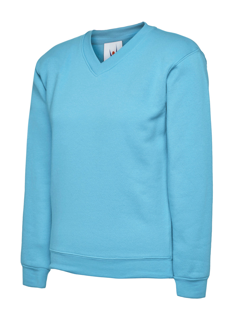 Childrens V Neck Sweatshirt UC206 - Sky