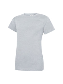 Ladies Classic Crew Neck T-Shirt UC318 - Heather Grey