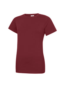 Ladies Classic Crew Neck T-Shirt UC318 - Maroon