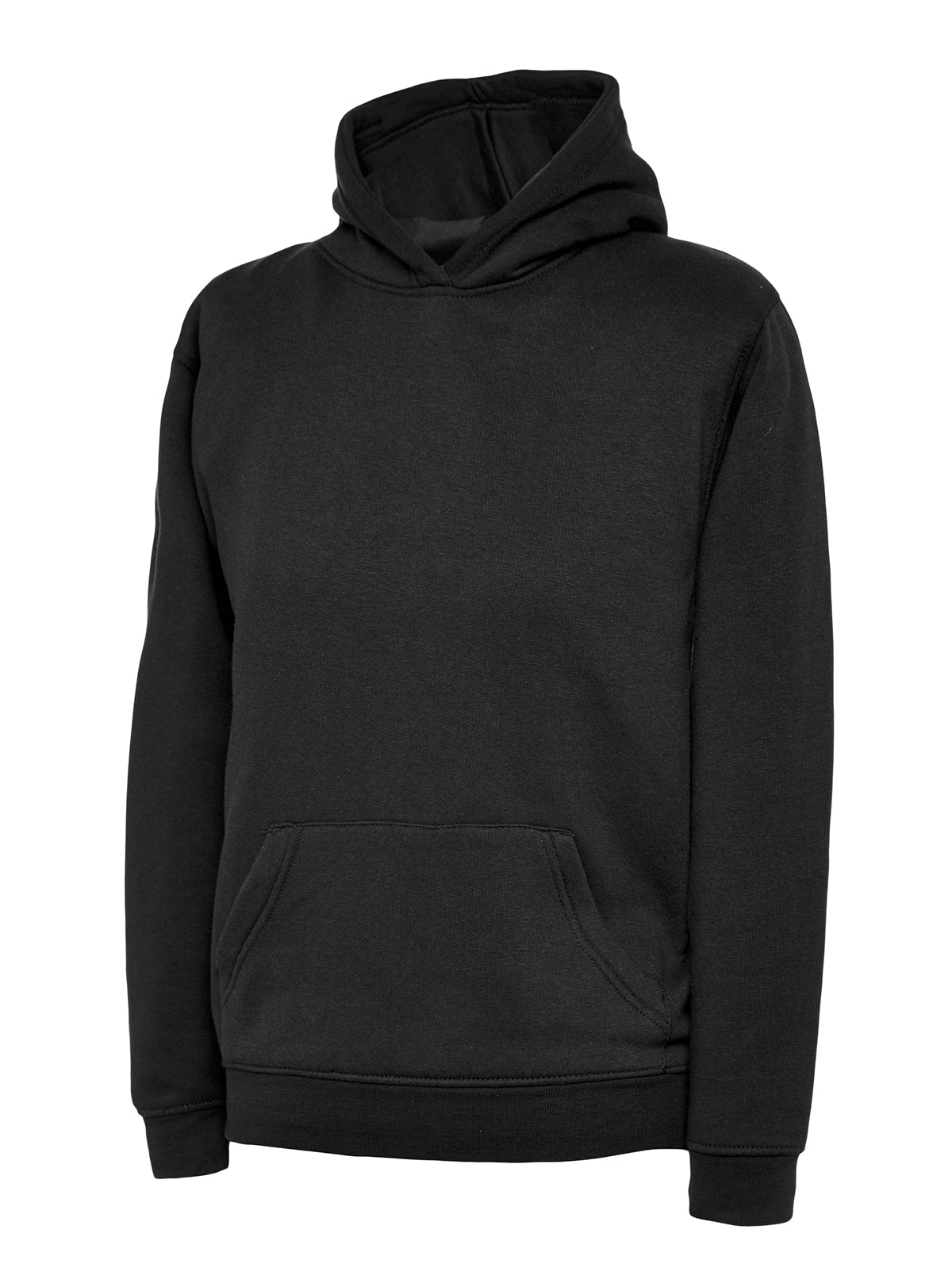 Childrens Hooded Sweatshirt UC503 - Black