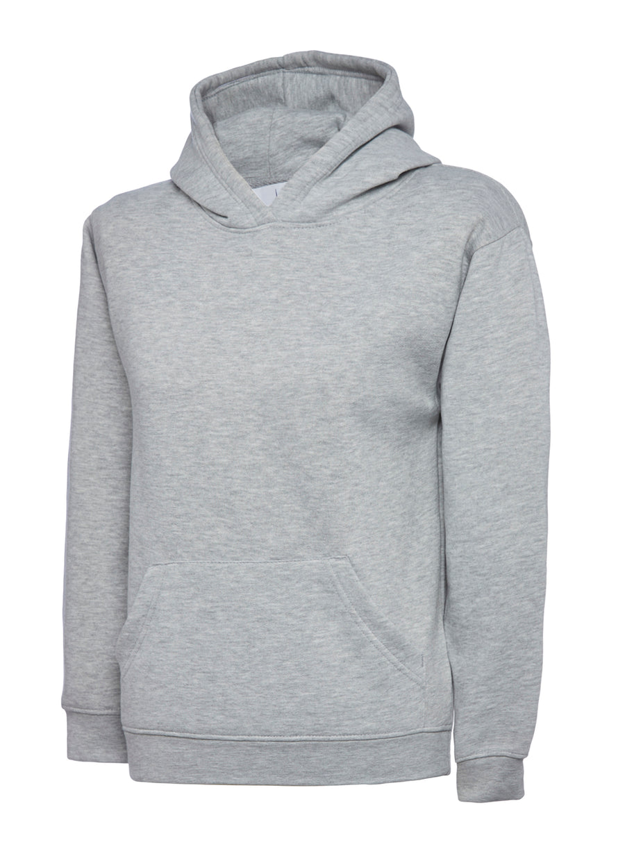 Childrens Hooded Sweatshirt UC503 - Heather Grey