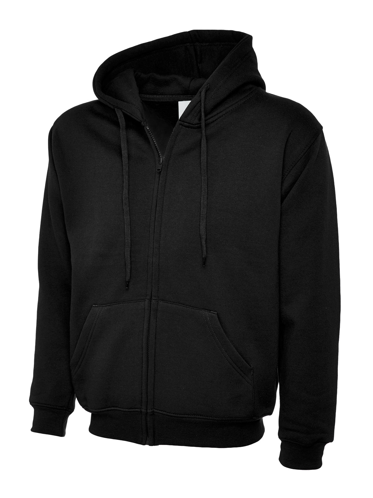 Adults Classic Full Zip Hooded Sweatshirt UC504 - Black
