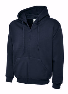 Adults Classic Full Zip Hooded Sweatshirt UC504 - Navy