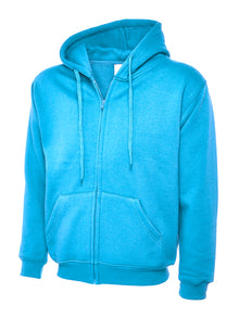 Adults Classic Full Zip Hooded Sweatshirt UC504 - Sky