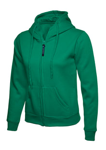 Ladies Classic Full Zip Hooded Sweatshirt UC505 - Kelly Green