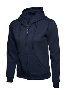 Ladies Classic Full Zip Hooded Sweatshirt UC505 - Navy