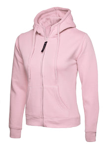 Ladies Classic Full Zip Hooded Sweatshirt UC505 - Pink