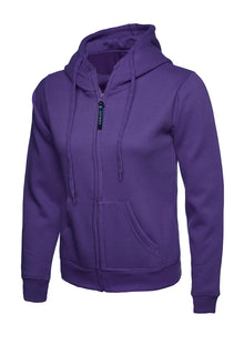 Ladies Classic Full Zip Hooded Sweatshirt UC505 - Purple